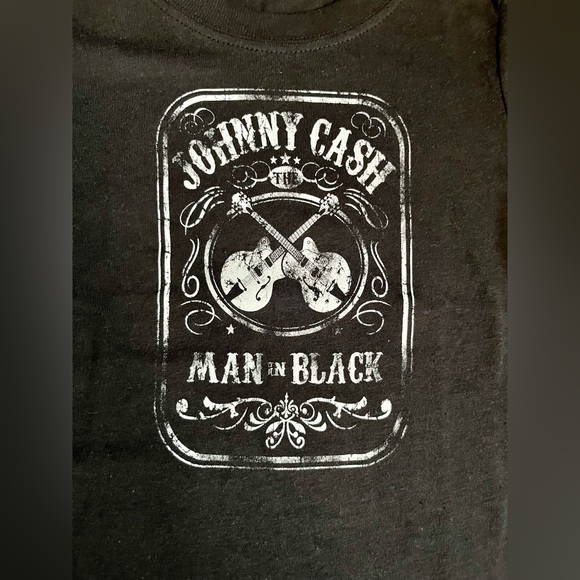 Johnny Cash Toddler Black Graphic Tee Size 2T - Picture 2 of 4